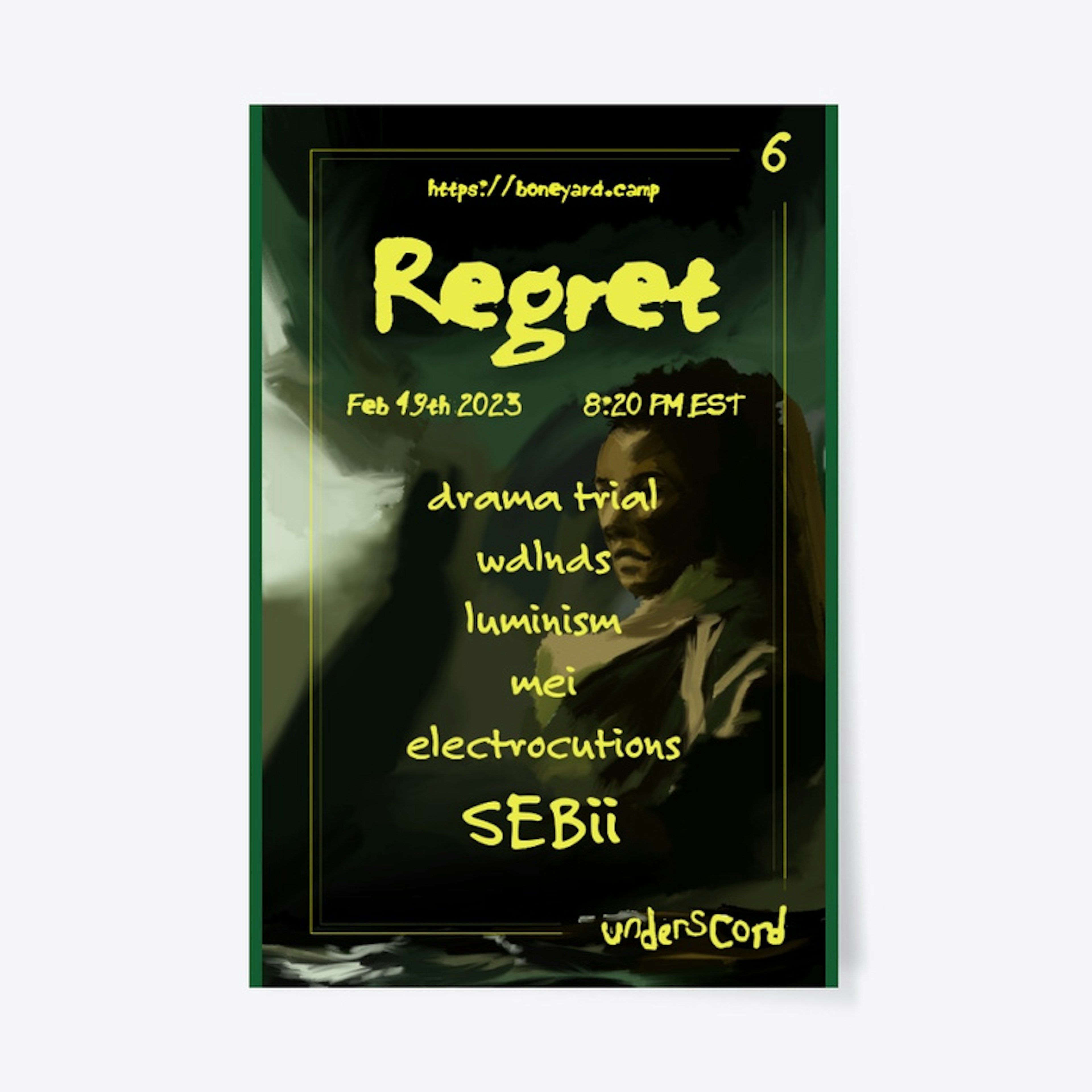 Regret Stage Poster