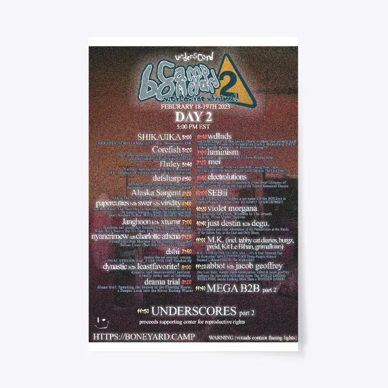 Camp Boneyard Day 2 Poster