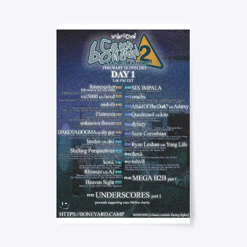 Camp Boneyard Day 1 Poster